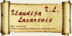 Klaudija Lašarević vizit kartica